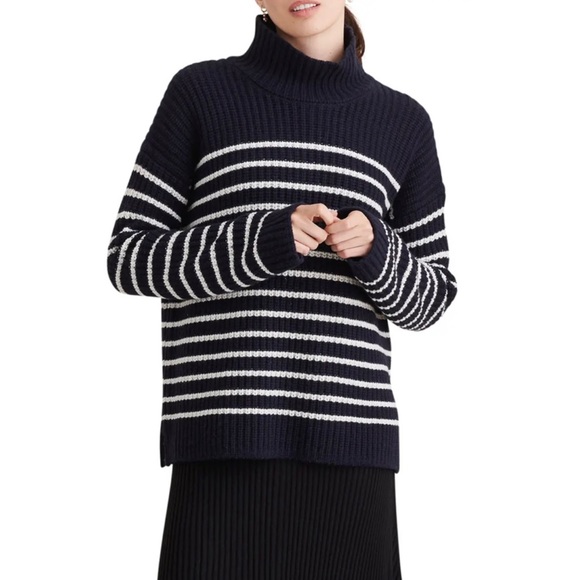 Alex Mill Sweaters - Alex Mill Seattle stripe mock neck sweater